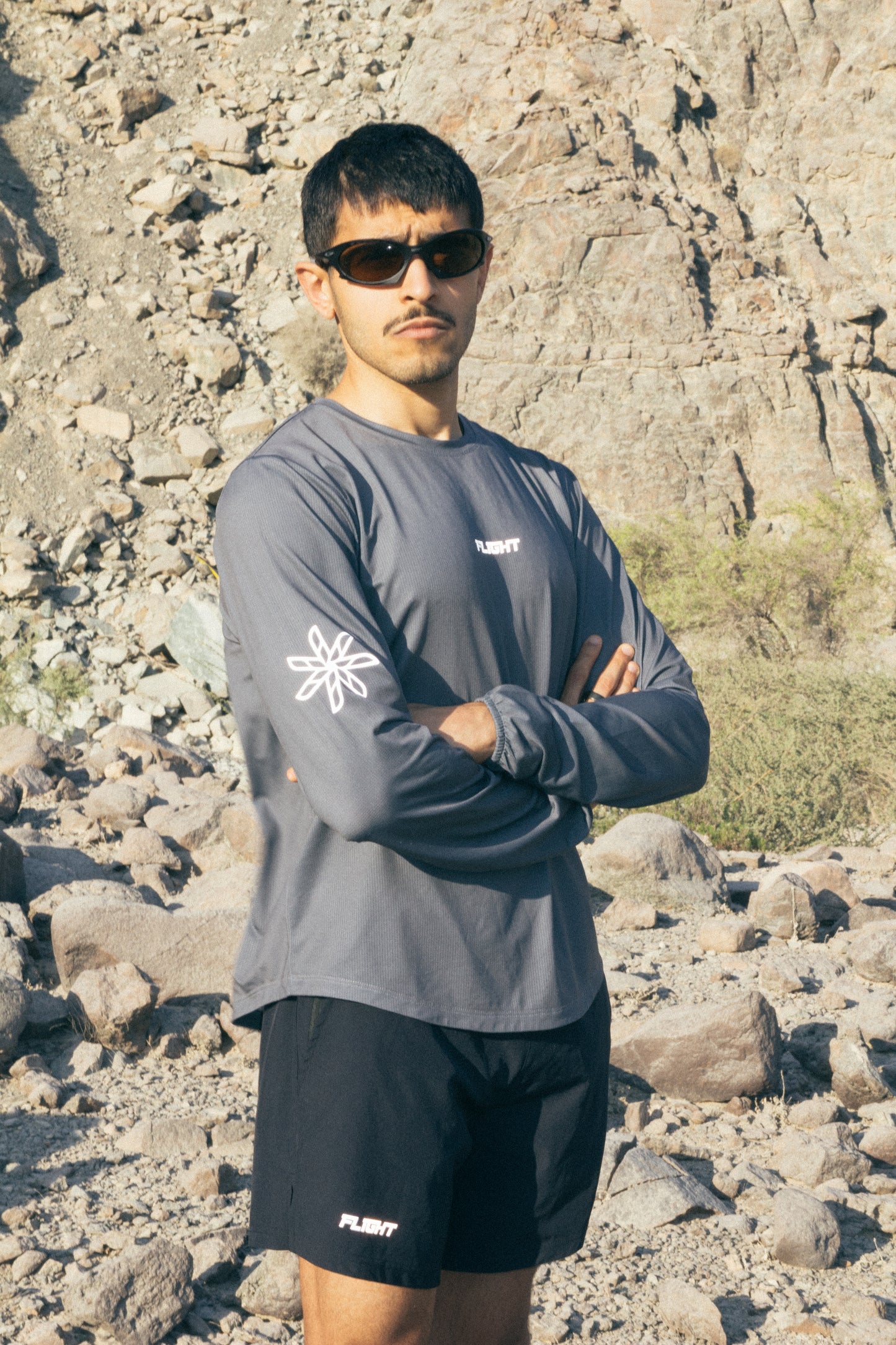 Monochrome Grey Performance Long-Sleeve (Unisex)