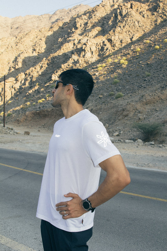 Monochrome White Performance Top (Unisex)